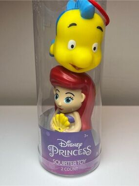 Ariel & Flounder Bath Squirter Toy - Red & Yellow